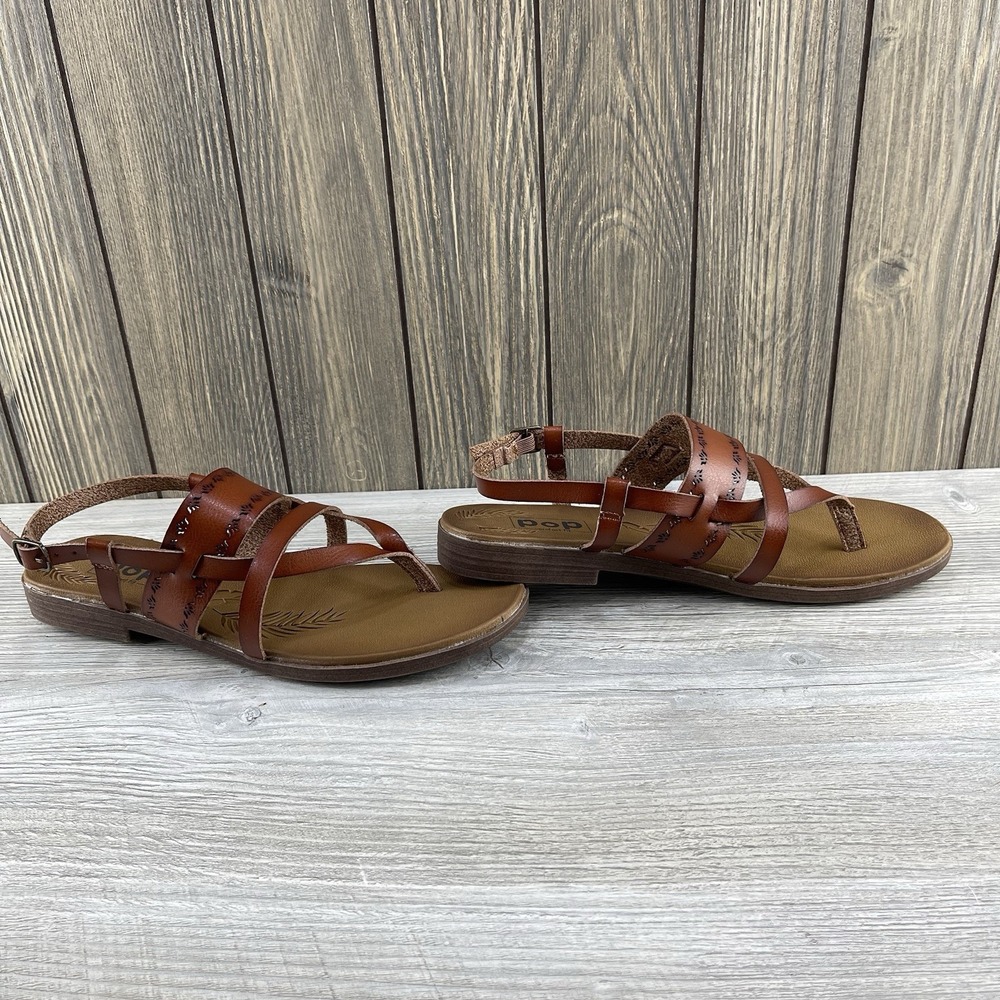 Pop Womens Comfort Fit  Strappy Sandals  Size 8 M  Flowers In Straps Casual - Picture 2 of 15